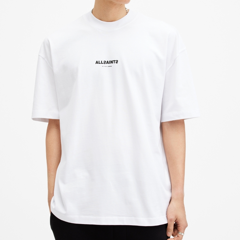 AllSaints Subverse oversized T-shirt in white X-small Mens